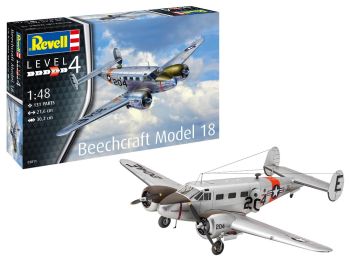 REV03811 - BEECHCRAFT Model 18 Modell zum Zusammenbauen und Bemalen