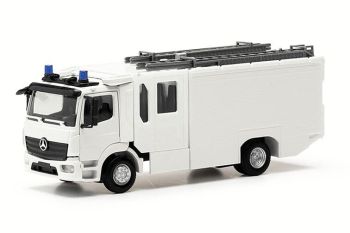 HER085779 - MERCEDES BENZ Atego 13 Z-Cab Feuerwehrfahrzeug - 2 Teile zum Zusammenbauen