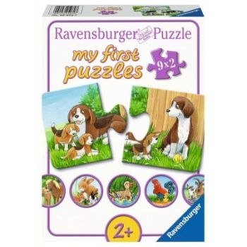 RAV05072 - Meine ersten Puzzles - 9 2-teilige Puzzles - Nutztierfamilien