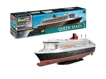 REV05199 - Boot QUEEN MARY 2 Platinum Edition zum Zusammenbauen und Lackieren