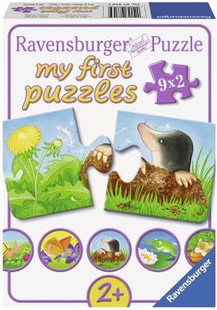 RAV07313 - Meine ersten Puzzles - 9 2-teilige Puzzles - Tiere im Garten