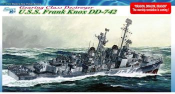 DRA1045 - Zerstörer USS Frank Knox DD-742 Gearing Class zum Zusammenbauen und Lackieren