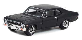 GREEN13320-B - CHEVROLET Nova 1969 schwarz aus der Serie GL MUSCLE unter Blisterverpackung.