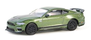 GREEN13350-F - FORD Mustang MacH 1 2022 Grün aus der GL MUSCLE-Serie in Blisterverpackung