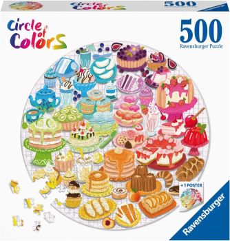 RAV171712 - Puzzle 500 Teile Desserts und Gebäck Circle of colors