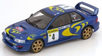 SOL1807405 - SUBARU Impreza 22B Bleu #4 Rallye de Monte Carlo 1997 P.LIATTI