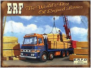 IES39G - Blechschild: ERF The World's Best