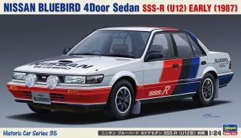 HAW21135 - NISSAN Bluebird Sedan - SSS-R Early 1987 weiss zum Zusammenbauen und Lackieren