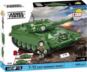 COB2625 - Panzer 2in1 T-72 M1 DDR&RU - 678 Teile