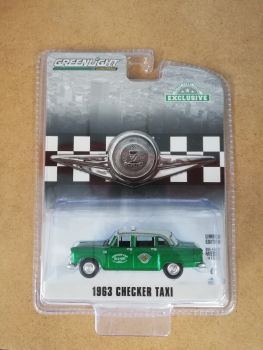 GREEN30207VERT - CHECKER MOTORS MARATHON A11 1963 Taxi grüne Version verkauft in Blisterverpackung.