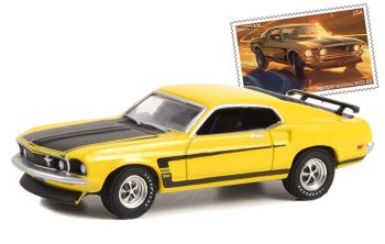 GREEN30373 - FORD Mustang Boss 302 1969 aus der Serie UNITED STATES POSTAL SERVICE in Blisterverpackung.