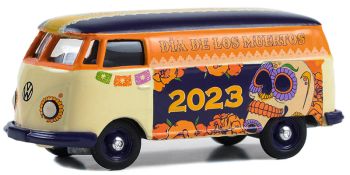 GREEN30482 - VOLKSWAGEN T2 PANEL VAN Dia de los Muertos 2023 unter Blister.