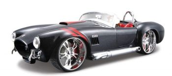 MST31325ZW - SHELBY Cobra 427 Schwarz mit roten Streifen.