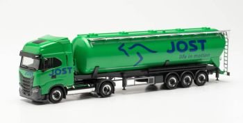 HER315609 - IVECO S-WAY LNG 4x2 Semi-Silo-Anhänger 3-achsig JOST GROUP