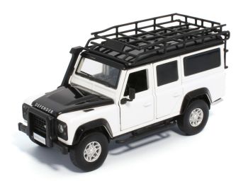 TAY32105011 - LAND ROVER Defender 110 weiß mit Geräuschen und Lichtern