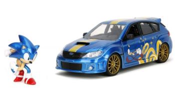 JAD35871 - SUBARU Impreza WRX STI 2012 blau mit Figur SONIC