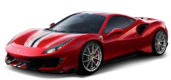 BUR36052RO - FERRARI 488 Pista - Rot und weiß