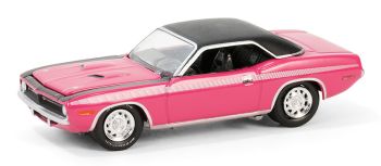 GREEN37310-D - PLYMOUTH Cuda 1970 Rosa aus der BARRETT JACKSON-Serie in Blisterverpackung