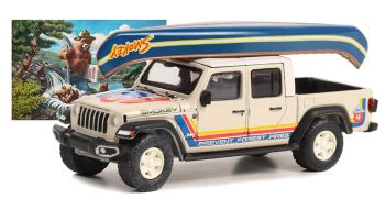 GREEN38040-F - JEEP Gladiator 2021 mit Kanu aus der SMOKEY BEAR-Serie in Blisterverpackung.