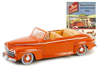 GREEN39140-A - FORD Super Deluxe Cabriolet 1946 Orange aus der Serie VINTAGE AD CARS in Blisterverpackung