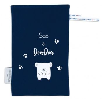 DC3767-4 - MON SAC A DOUDOU aus Baumwolle - lustiges Marineblau