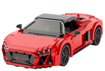 JAM402835 - AUDI R8 Spyder rot zum Zusammenbauen