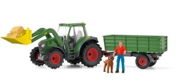 SHL42608 - Traktor mit Frontlader und Anhänger