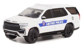 GREEN43000-F - CHEVROLET Tahoe Police Porsuit 2021 Houston Metro Police aus der HOT PURSUIT-Serie unter Blister.