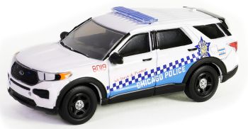 GREEN43030-D - FORD Police Interceptor utility 2019 Chicago Police aus der HOT PURSUIT-Serie unter Blisterverpackung.