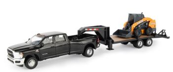 ERT47155 - DODGE RAM 1500 mit Schwanenhalsplattform und CASE SV340B Minilader.