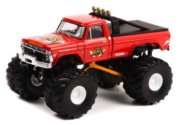 GREEN49110-B - FORD F-250 1976 Monster Truck THUNDER BEAST aus der Serie KINGS OF CRUNCH in Blisterverpackung.