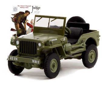 GREEN54060-A - JEEP Willis MB 1945 aus der Serie NORMAN ROCKWELL unter Blisterverpackung.