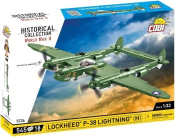 COB5726 - Militärflugzeug LOCKHEED P-38H Lightning – 545 Teile