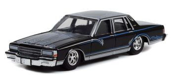 GREEN63010-D - CHEVROLET Caprice schwarz 1987 aus der Serie CALIFORNIA LOWRIDERS unter Blister.