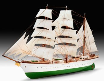 REV65432 - Segelschiff Gorch Fock zum Zusammenbauen und Bemalen mit Farbe und Zubehör