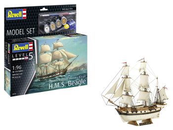 REV65458 - Model Set - H.M.S. Beagle zum Zusammenbauen mit Lackierung