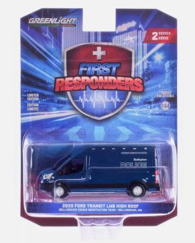 GREEN67060-D - FORD Transit LWB 2020 Polizei Washington aus der Serie FIRST RESPONDERS in Blisterverpackung