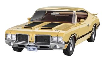 REV67695 - 71 Oldsmobile 442T zum Zusammenbauen und Lackieren mit Farbe und Zubehör