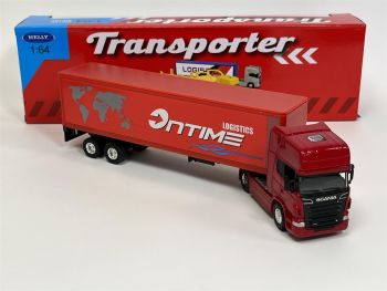 WEL68021 - SCANIA V8 R730 4x2 mit Anhänger 2 Achsen ONTIME Logistique.