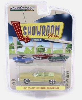 GREEN68060-D - CADILLAC Eldorado Cabriolet 1975 Beige aus der SHOWROOM FLOOR-Serie in Blisterverpackung