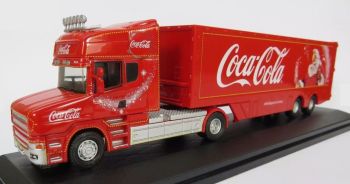 OXF76TCAB004CC - SCANIA T CAB 4x2 mit Anhänger 2 Achsen COCA-COLA Weihnachten