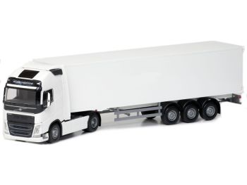 EMEK81132 - VOLVO FH16 750 GL XL 4x2 mit 3-achsigem Anhänger Weiß.