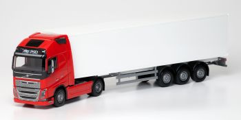 EMEK81135 - VOLVO FH16 750 Globettrotter XL 4x2 rot mit 3-Achs-Anhänger