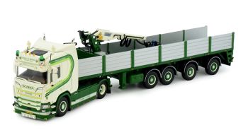 TEK84617 - SCANIA R520 4x2 mit Anhänger und Ladekran HOEVEN