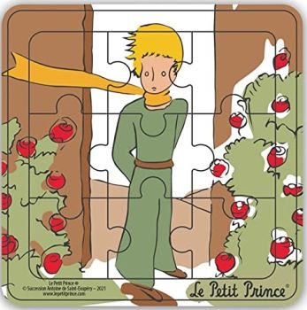 MGM865007-D - Puzzle Holzrahmen 9 Teile DER KLEINE PRINZ von vorne.