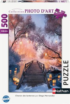 NAT872824 - Puzzle 500 Teile Laternenweg von Diego HERNANDEZ