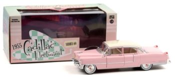 GREEN84098 - 1955 CADILLAC Fleetwood Series 60 pink mit weißem Dach