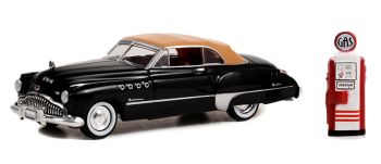 GREEN97140-A - BUICK Roadmaster Cabrio 1949 mit Vintage-Benzinpumpe aus der Serie THE HOBBY SHOP in Blisterverpackung