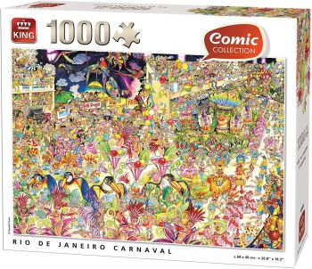 KING55926 - Puzzle 1000 Teile Der Canaval de RIO de JANEIRO