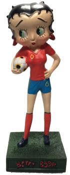 AKI0232 - Figur Betty Boop Fußballermannschaft von Spanien H13 cm